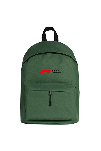 CrowsGate Rucsac cu logo F1 Audi Culoare verde