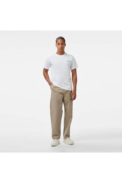 Converse Ανδρικό μπλουζάκι Loose Fit Graphic με τύπωμα Λευκό