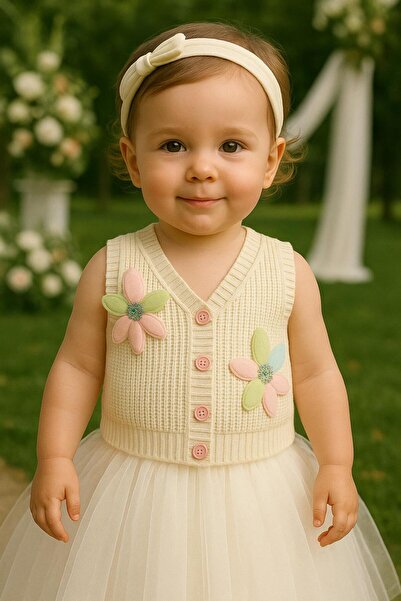 meriç bebe - bütün çocuklar melektir. mrc Бебешка момичешка сако с флорални мотиви, изплетено в Солун - 1-5 години