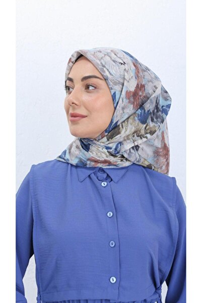 locella Soft Pamuk Eşarp Açık Mavi-3