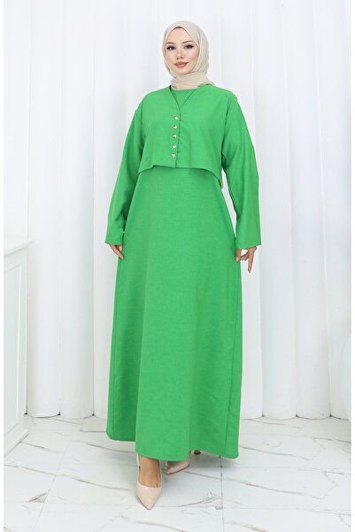 sefamerve Jacket Jile Double Suit 2155-07 Emerald Green