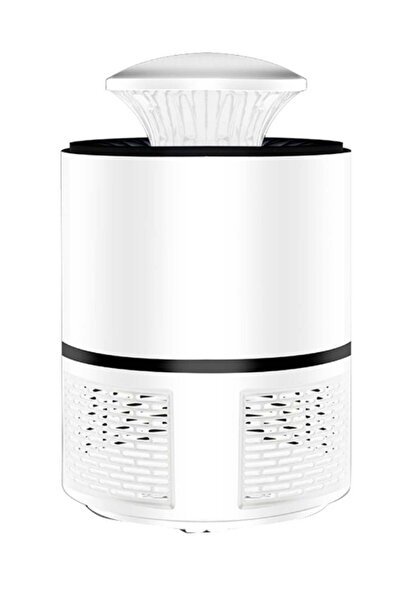 Generic مصباح قاتل البعوض LED كهربائي بمحفز ضوئي USB بقوة 5 وات أبيض/أسود