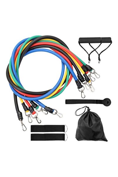 LIXADA حزام مقاومة اليوجا مع حقيبة، 11 قطعة