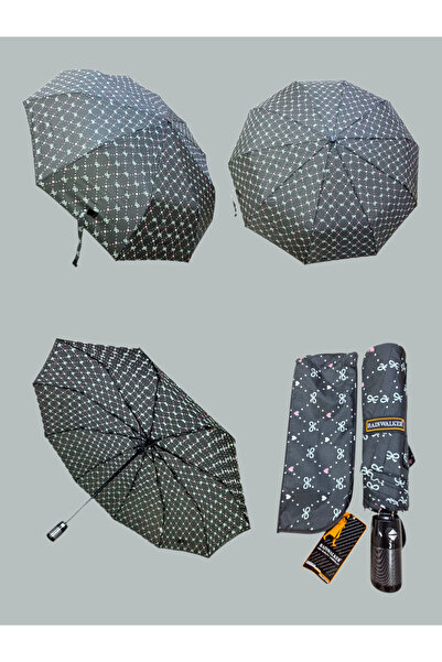 Rainwalker 10 Telli Lüx Full Otomatik Rüzgarda Kırılmayan Fiber Gövde Şemsiye