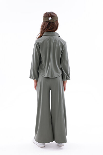 WİENS KİDS Girls' Polo Neck Double Set