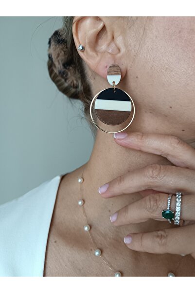 La fee aksesuar Siyah Sallantılı Kadın Küpe