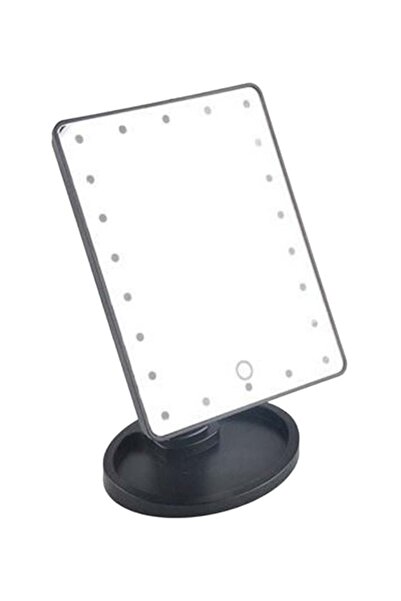 Generic مرآة مكياج LED سوداء