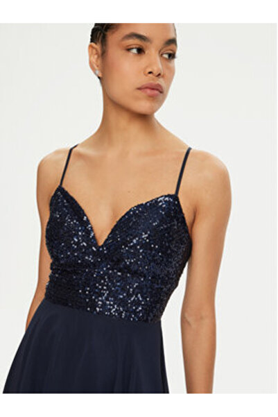 Swing Γυναικείο βραδινό φόρεμα 5AI09500 Μπλε σκούρο