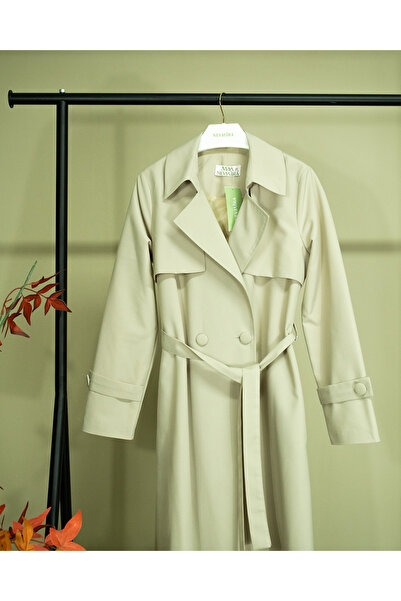 nevmira Single Button Trench Coat with Windbreaker