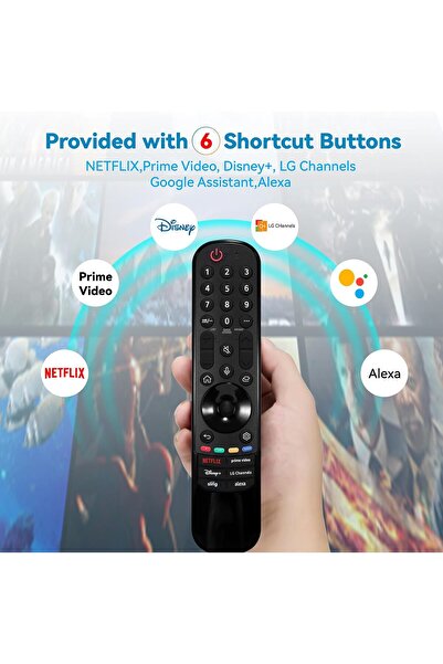 LG IMAGILIVSPAS Magic Remote Control Replacement for MR23GA, 2017-2023 UHD/Old/ONED NanoCell TVs