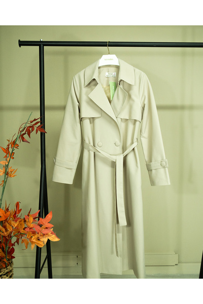 nevmira Single Button Trench Coat with Windbreaker