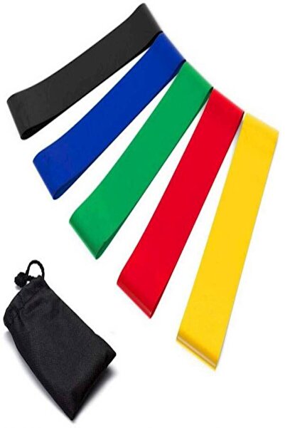 Generic 5-Piece Exercise Resistance Band 9inch