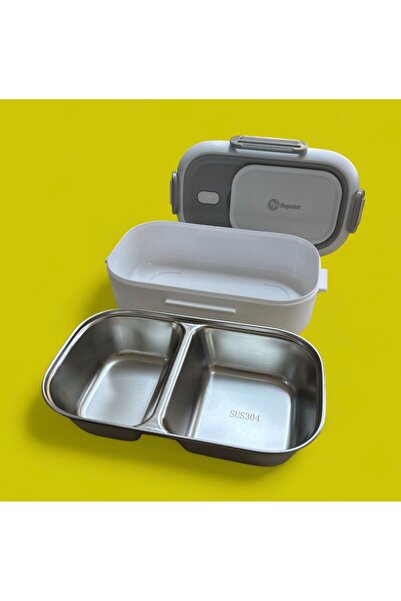 FixPoint Δοχείο αποθήκευσης και μεταφοράς τροφίμων από ανοξείδωτο ατσάλι Λευκό 550 ml P-1391