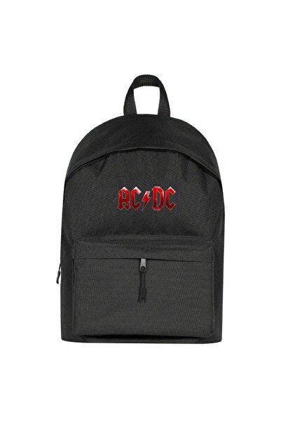 CrowsGate حقيبة ظهر AC DC Distort باللون الأسود