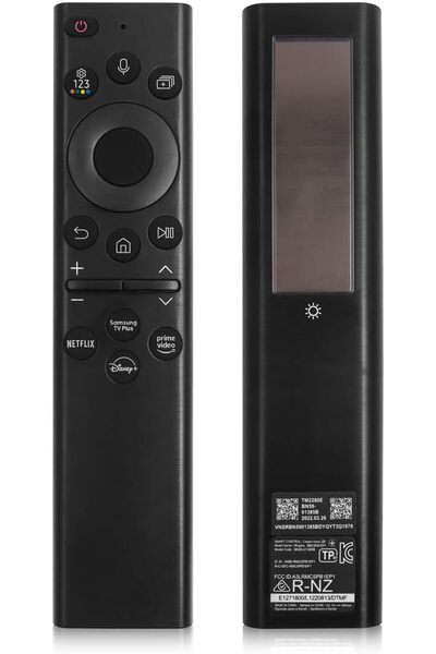 Generic جهاز تحكم عن بُعد صوتي يعمل بالطاقة الشمسية BN59-01385A بديل لتلفزيون سامسونج (طاقة شمسية، بلوتوث، USB-C)