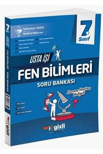 Gizli Yayınları 7. Sınıf Usta İşi Fen Bilimleri Soru Bankası