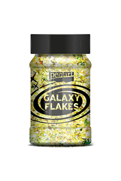 Pentart GALAXY FLAKES PLUTO YELLOW 15G