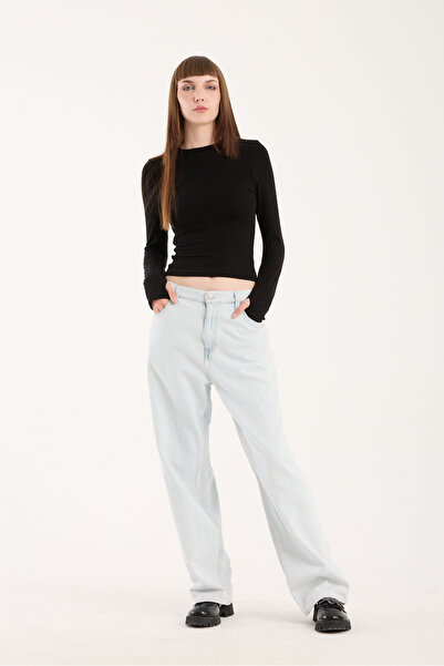 TheyYou Жіночий базовий боді з довгими рукавами та пальчиковими отворами – чо...