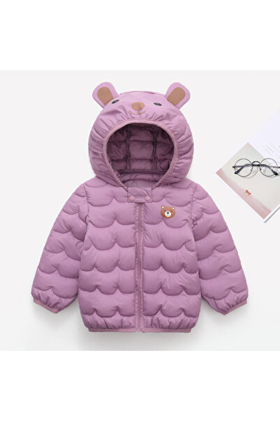 Superbaby Lilac fleece jacket for girls - Teddy