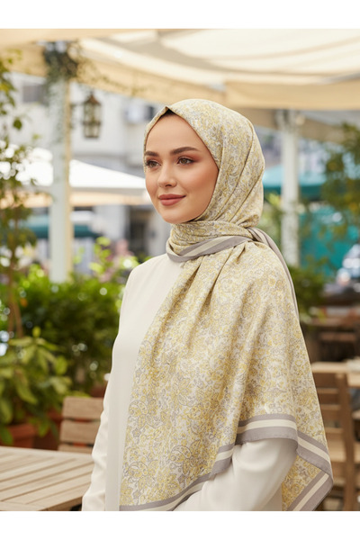 tuaipek HÜMAYUN Etnik Desen Pure Touch Koton Şal 75x185cm