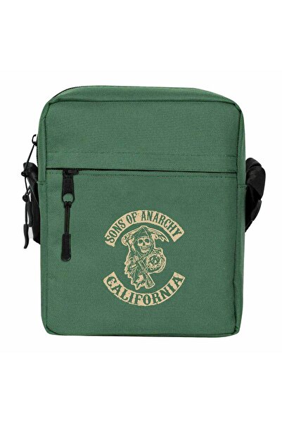 CrowsGate حقيبة كتف سونز أوف أناركاي كاليفورنيا باللون الأخضر