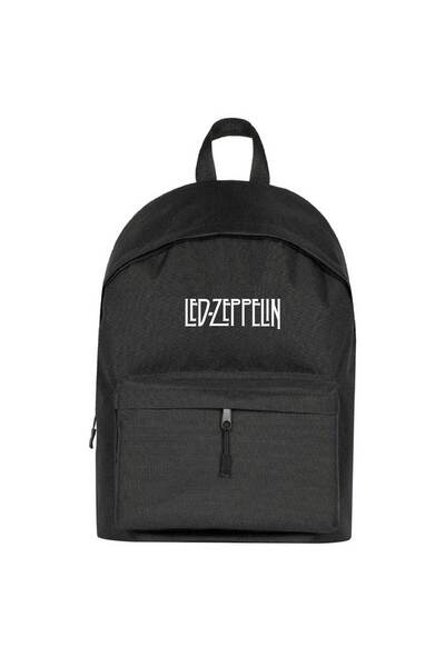 CrowsGate Rucsac cu logo Led Zeppelin Culoare neagră