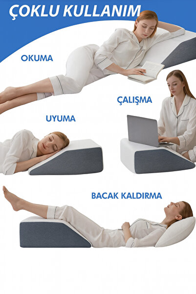 Dizanor Çok Fonksiyonlu Bacak Yükseltme,Çalışma,Okuma,Uyuma ve Yastığı
