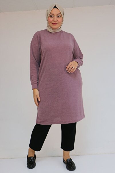 Eslina 58148 Plus Size Mir Tunic with Low Sleeves - Dusty Rose
