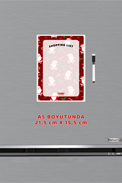 The Grade قائمة تسوق سانتا كلوز الصيفية، حامل مغناطيسي للثلاجة، زينة عيد الميلاد، إكسسوارات السنة الجديدة