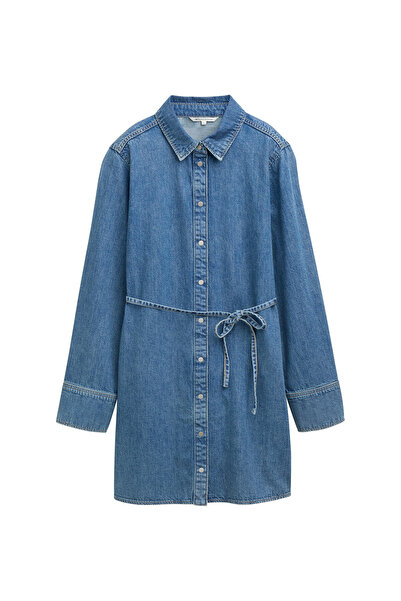 Tom Tailor Denim Γυναικείο Φόρεμα Τζιν 1045461 Μπλε