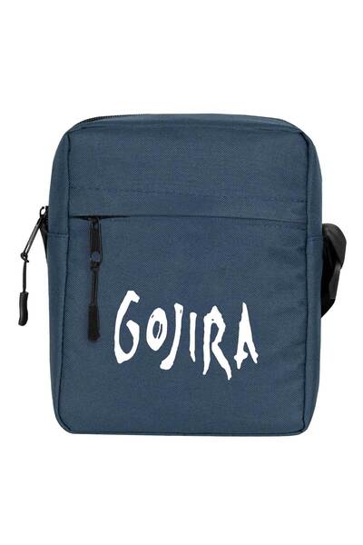 CrowsGate Geantă de umăr cu logo Gojira Culoare bleumarin