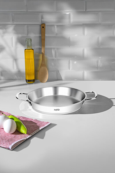 Nehir Silver Çelik 3 Parça İtalyan Omlet Sahan Seti (16-18-20 cm)