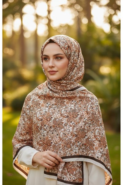 tuaipek شال قطني بنمط عرقي من HÜMAYUN مقاس 75×185 سم