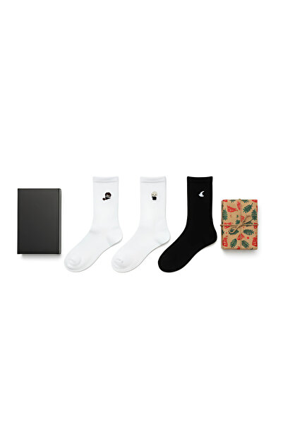 AYDK Harry Potter Collection Embroidered Socks Set of 6 – Summer and Winter Cotton Special Boxed Gift Socks