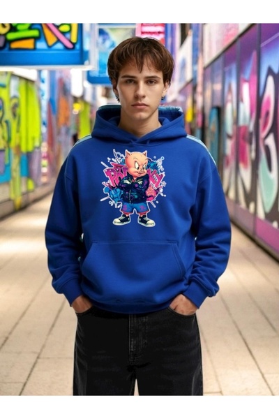 Wish BF Hanorac unisex pentru bărbați/femei PORKY PIG COOL Colorat Special B ...