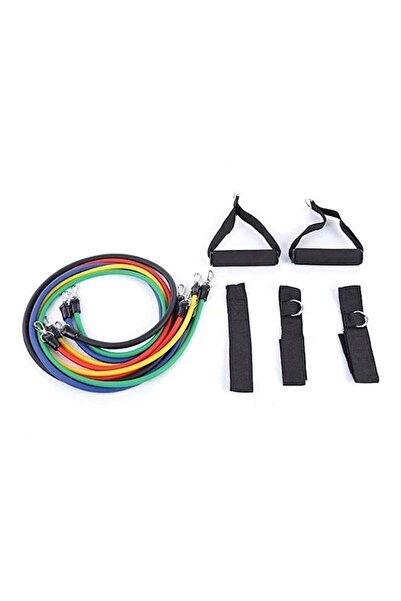Generic 11 Piece Professional Fitness Equipment Workout Bands Set