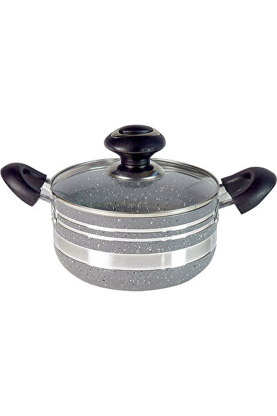 Gusto Casa Linea Cook Pot with Lid 24 Cm, 3-Ply Aluminum