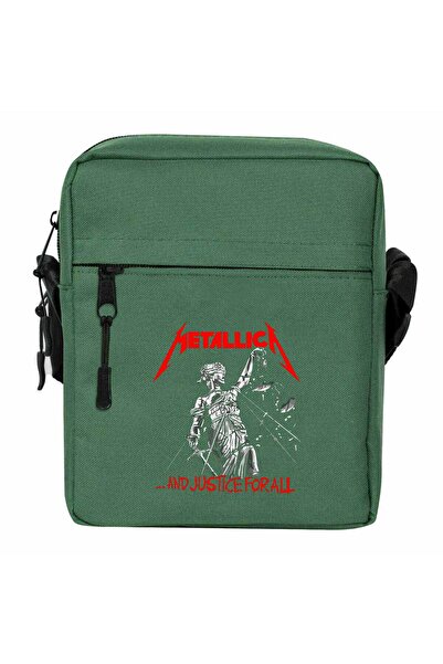 WAKHA Metallica and Justice for All Shoulder Bag Green Color
