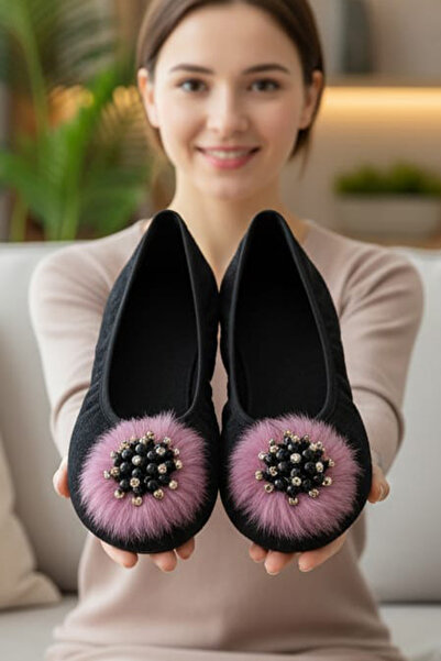 CEYDA SHOES SÜSLÜ KADİFE EV,HAC, UMRE BABETİ, HEDİYE, GÜNLÜK ÇEYİZ,TÜYLÜ BABE...