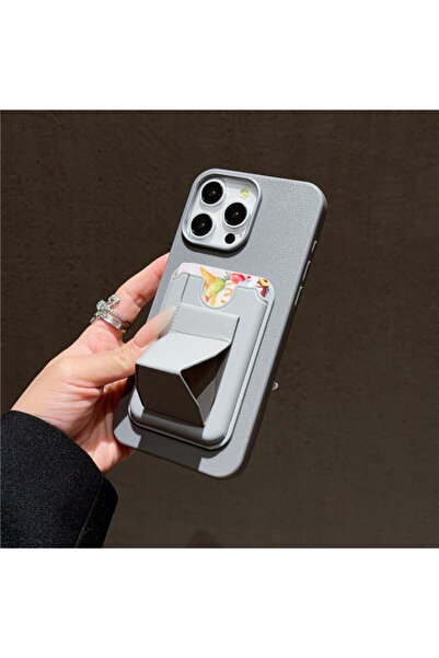 OSG iPhone 15 Pro Max Uyumlu Kartlık Cüzdan ve Stand Destekli Premium Darbe K...