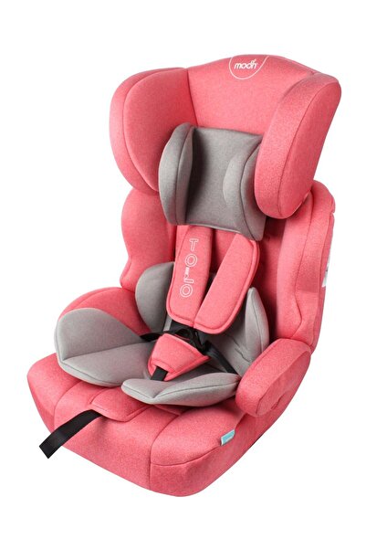 Moon مقعد سيارة للأطفال من عمر 9 أشهر إلى 11 سنة من مجموعة تولو، لون وردي