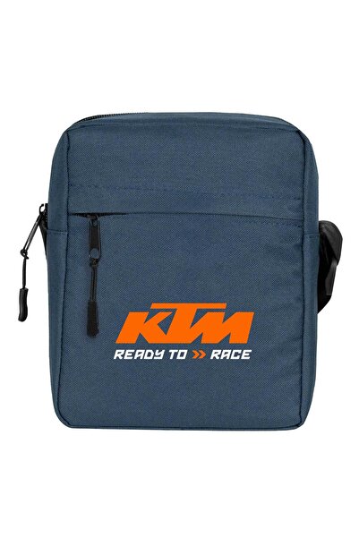 CrowsGate حقيبة كتف KTM جاهزة للسباق باللون الأزرق الداكن