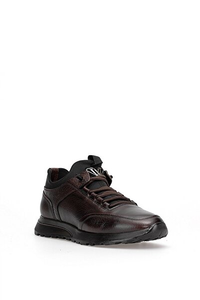 Voyager 1046 Ανδρικά παπούτσια casual από γνήσιο δέρμα καφέ