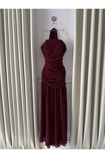 ABRARYZ فستان سهره ناعم شيفون