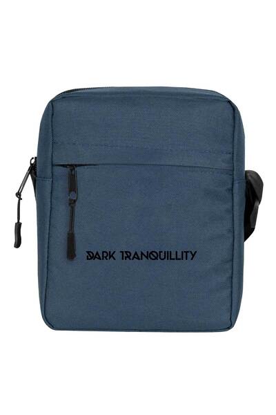 CrowsGate Dark Tranquillity Logo Shoulder Bag Navy Blue Color
