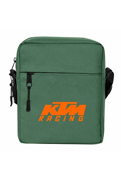 WAKHA Ktm Racing Orange Logo Shoulder Bag Green Color
