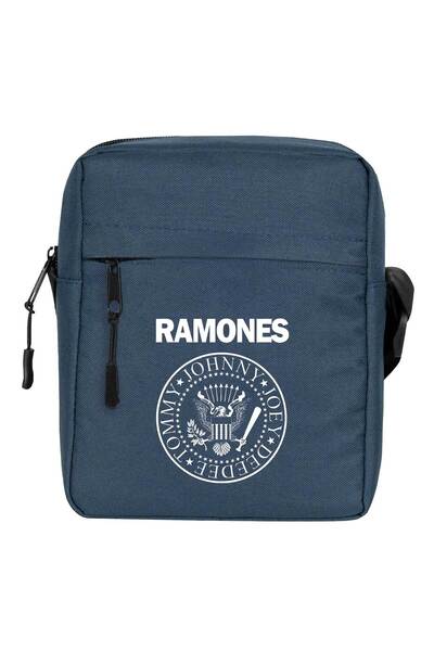 CrowsGate حقيبة كتف رامونز بي دبليو باللون الأزرق الداكن