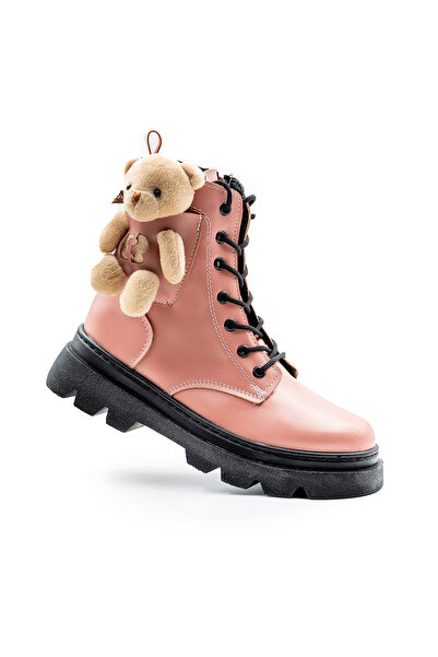 LUCKY COLLECTİON Αδιάβροχα παπούτσια με κορδόνια, χειμερινά με χνουδωτή επένδυση, ροζ