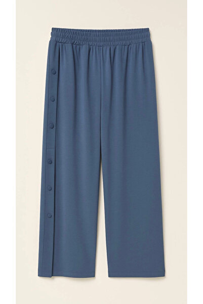 Sentez İndigo Renk Tokyo Bambu Geniş Paça Pantolon