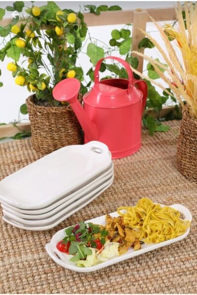 Home 2 Adet Tavuk Dünyası Model Servis Tabağı Sunum Tabağı 34x16 cm